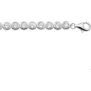 The Jewelry Collection Tennisarmband Zirkonia 5,2 mm - Zilver