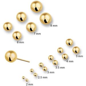 oorknoppen bol 14K geelgoud 4011808