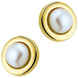 oorknoppen parel 14K geelgoud 4000758