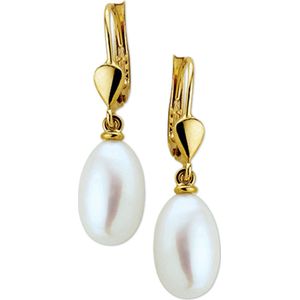 oorhangers parel brisur haak 14K geelgoud 4012680