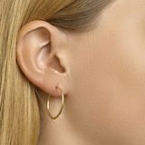 Oorringen - Geelgoud - 1,5 mm Ronde Buis - 14K