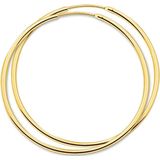 Marie Celeste oorringen ronde buis - 45 mm - Goud