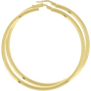 Creolen - Geelgoud - 3,0 mm Ronde Buis - 14K