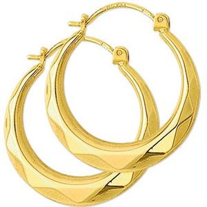 Oorringen - Lapide - 14K Geelgoud - Creolen