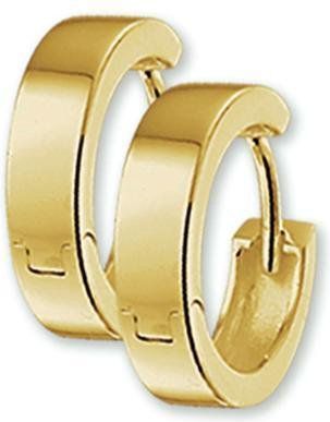 Klapoorringen - 3,5 mm - Vlak - 14K Geelgoud