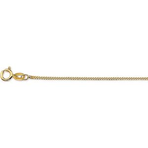 14K - Geelgouden Collier - Gourmette Schakel - 1,0 mm
