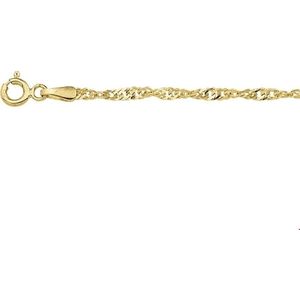 Singapore - 14K Geelgoud - Armband - 2,3 mm - Schakel