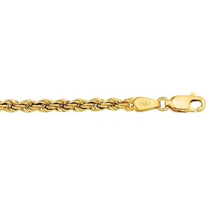 Huiscollectie 4008178 Collier Geelgoud Koord 3,3 mm