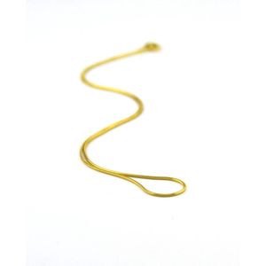 Tomylo 14 K geelgouden slangencollier 0.9 mm 42 cm