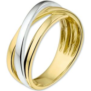 Ring - 14K Bicolor Goud - Dames - Gepolijst
