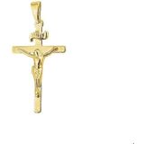 Hanger - Kruis en Corpus - 14K Geelgoud