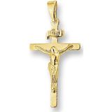 Hanger - Kruis en Corpus - 14K Geelgoud