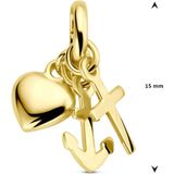 Hanger Geloof - Hoop En Liefde - Sieraden - Goud - Gepolijst