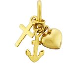 Hanger Geloof - Hoop En Liefde - Sieraden - Goud - Gepolijst