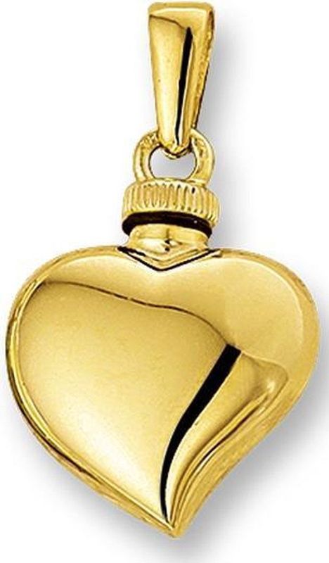 Urnhanger - Hart - 14K Geelgoud