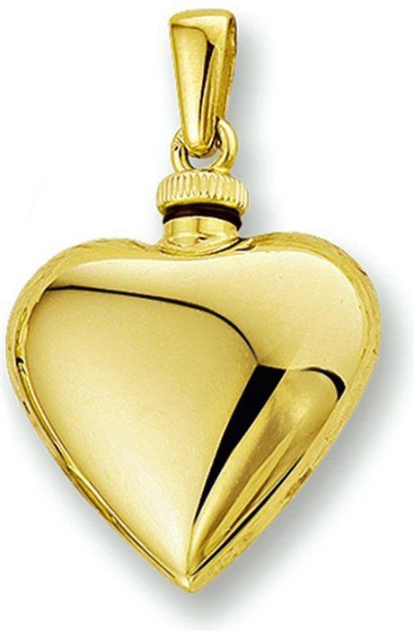 Urnhanger - Hart - 14K Geelgoud