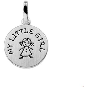 Zilveren Hanger - My Little Girl - Poli/Maat