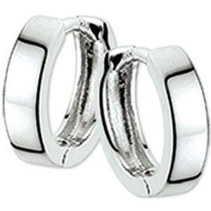 The Jewelry Collection Klapoorringen 2,5 mm Vlak - Witgoud