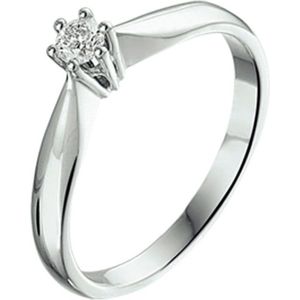ring diamant 0.10ct h si 14K witgoud 4102008