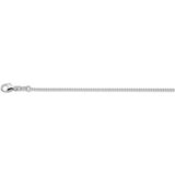 Collier Gourmette - 14K Witgoud - 4-zijdes Geslepen - 1,7 Mm