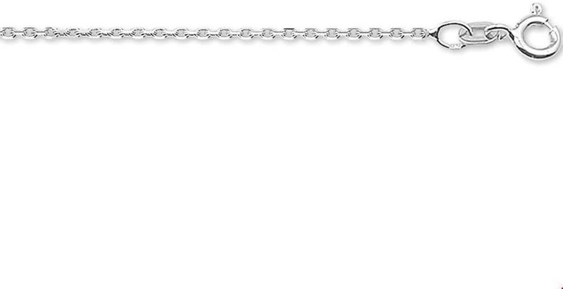 Huiscollectie Collier Witgoud Anker 1,3 mm  42cm lang