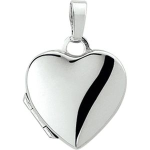 medaillon hart 14K witgoud 4101566