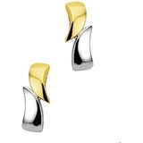 Huiscollectie - Bicolor - Gouden Oorbellen - 14 Karaats - 4.75 mm x 11.4 mm