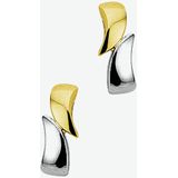 Huiscollectie - Bicolor - Gouden Oorbellen - 14 Karaats - 4.75 mm x 11.4 mm