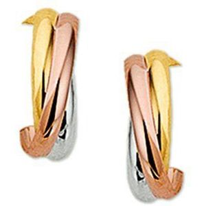 The Jewelry Collection Stekeroorringen - Geelgoud;ros�goud;witgoud