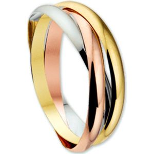 Trinity - Tricolor - Ringen - 14K Tricolor Goud