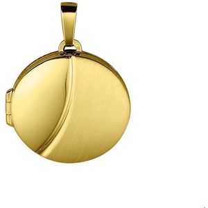 Medaillon - Poli/Mat - 14K Geelgoud