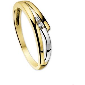The Jewelry Collection - Ring - Bicolor - Goud - Zirkonia
