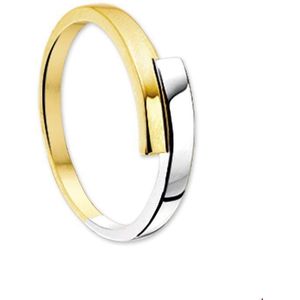 ring 14K bicolor goud geel/wit 4205418