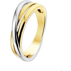 Ring 14K Bicolor - Goud - Geel/Wit - 4205552