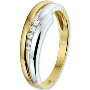 The Jewelry Collection - Ring - Bicolor - Goud - Zirkonia