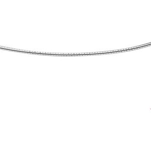Collier Omega - Rond - 1,4 mm - Zilver Wit - 1017046