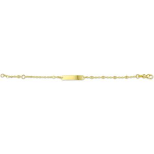 graveerarmband plaat 4,0 mm 14K geelgoud 4016130