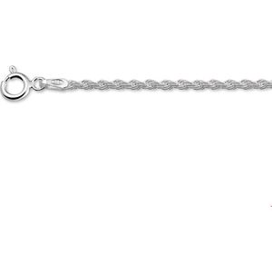 Koord 2,0 mm - Zilver Wit - 925 Zilveren Koord - Schakelbreedte 2 mm