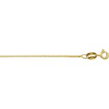 14K Geelgoud - Venetiaans Collier - 0,6 mm - Schakelbreedte 0,6 mm