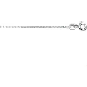 collier anker gediamanteerd 1,1 mm zilver wit 1018795