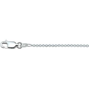 Collier - Anker Rond - Zilver Wit - 1,4 mm