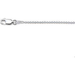 collier anker rond 1,4 mm zilver wit 1018840