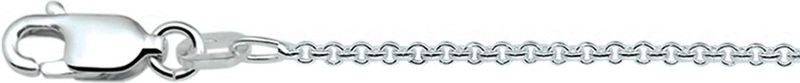 Collier - Anker Rond - Zilver Wit - Schakelbreedte 1,4 mm