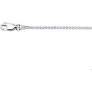 Collier - Anker Rond - Zilver Wit - 1,4 mm