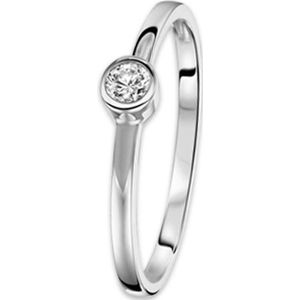 ring zirkonia 14K witgoud 4103605