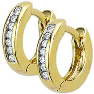 klapoorringen diamant h p1 14K geelgoud 4016599