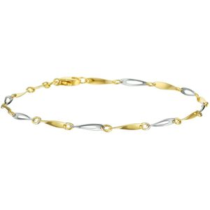 The Jewelry Collection Armband 2,5 mm 19 cm - Bicolor Goud