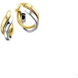 Oorringen - Bicolor - 14K - Vlakke Buis - 5,5 mm