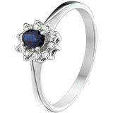 Ring Saffier En Diamant 0.08ct H P1