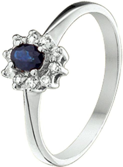 Ring Saffier En Diamant 0.08ct H P1